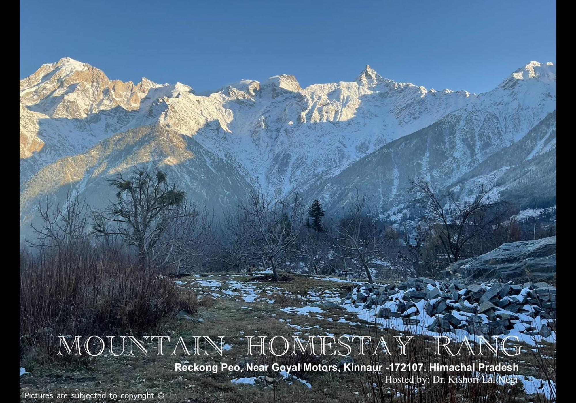 Mountain Home Stay -Rang, At Reckong Peo - Kalpa, Near Goyal Motors, Way To Petrol Pump At Itbp Quarters Esterno foto